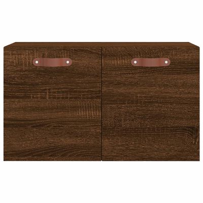 vidaXL Wandkast 60x36,5x35 cm bewerkt hout bruin eikenkleur