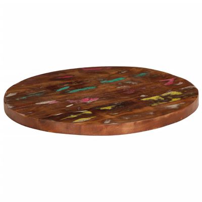 vidaXL Tafelblad rond Ø 60x2,5 cm massief gerecycled hout