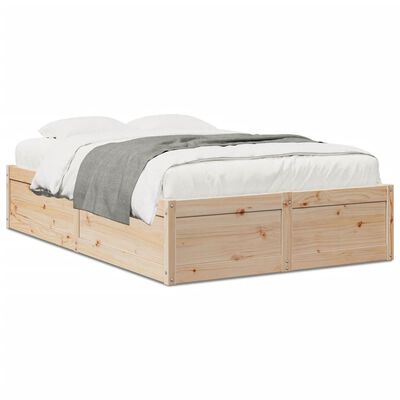 vidaXL Bedframe zonder matras massief grenenhout 120x200 cm