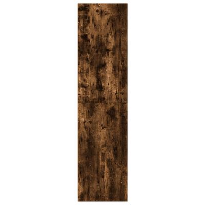 vidaXL Kledingkast 80x50x200 cm bewerkt hout gerookt eikenkleurig