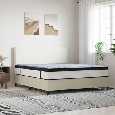 vidaXL Pocketveringmatras middelhard-plus 160x200 cm Super King Size