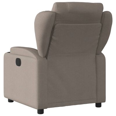 vidaXL Fauteuil verstelbaar stof taupe