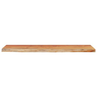 vidaXL Wandschap rechthoekig natuurlijke rand 120x30x2,5 cm acaciahout