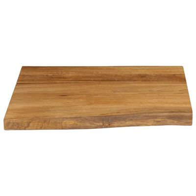 vidaXL Tafelblad met natuurlijke rand 60x60x3,8 cm massief mangohout