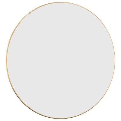 vidaXL Wandspiegel rond Ø60 cm goudkleurig