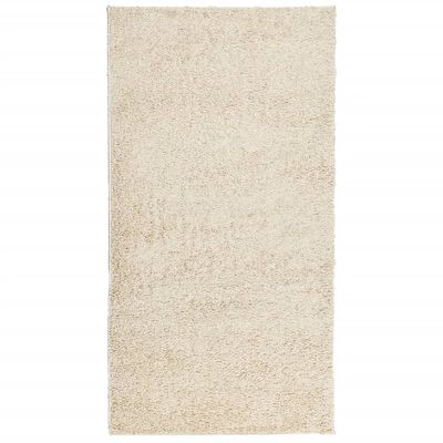 vidaXL Vloerkleed PAMPLONA shaggy hoogpolig modern 80x150 cm goudkleur