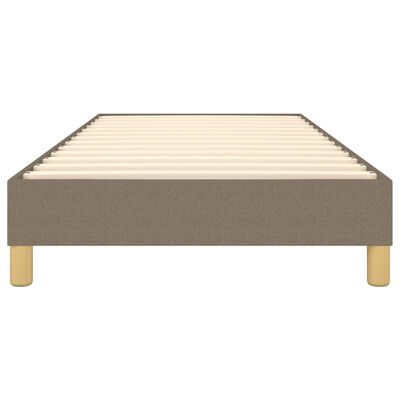 vidaXL Bedframe stof taupe 100x200 cm