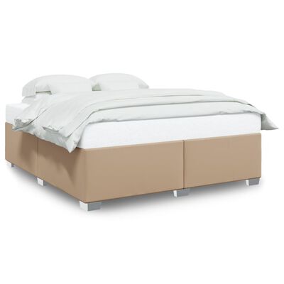 vidaXL Bedframe kunstleer cappuccinokleurig 180x200 cm