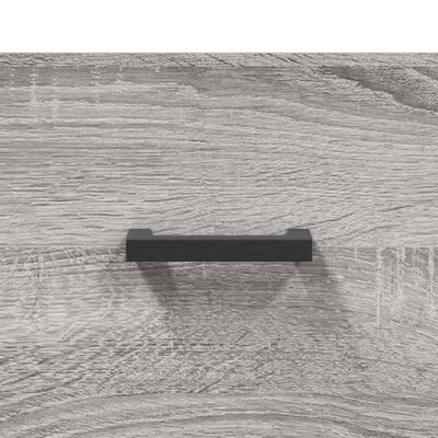 vidaXL Hoge kast 69,5x31x115 cm bewerkt hout grijs sonoma eikenkleurig