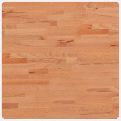 vidaXL Tafelblad vierkant 60x60x2,5 cm massief beukenhout