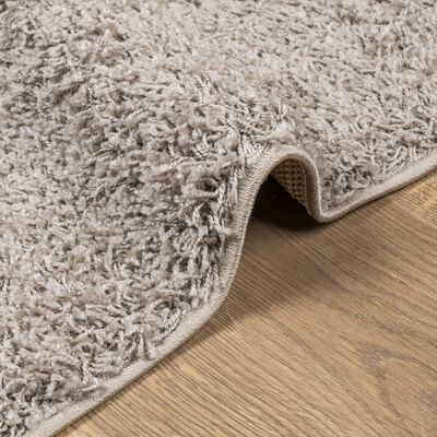 vidaXL Vloerkleed PAMPLONA shaggy hoogpolig modern 80x250 cm beige