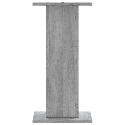 vidaXL Speakerstandaards 2 st 30x30x60 cm bewerkt hout grijs sonoma