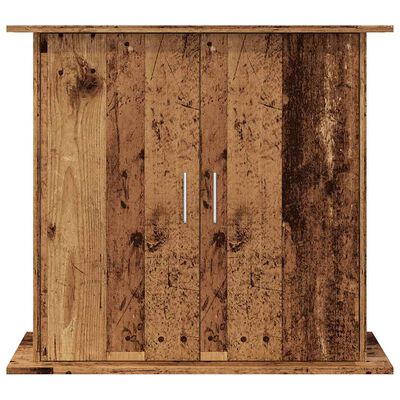 vidaXL Aquariumstandaard 81x36x73 cm bewerkt hout oud houtkleurig