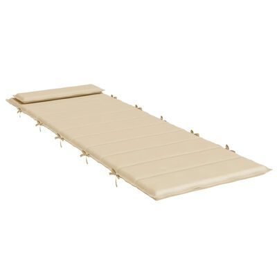 vidaXL Ligbedkussen 180x60x3 cm oxford stof beige