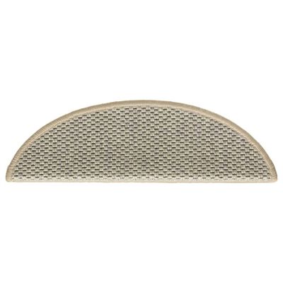 vidaXL Trapmatten zelfklevend 15 st sisal-look 56x17x3 cm lichtgroen