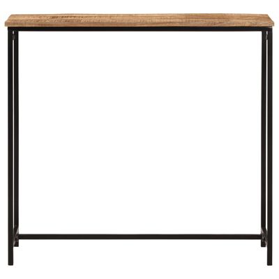 vidaXL Wandtafel 80x30x74 cm massief mangohout en ijzer