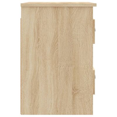 vidaXL Nachtkastjes 2 st wandgemonteerd 41,5x36x53 cm sonoma eiken