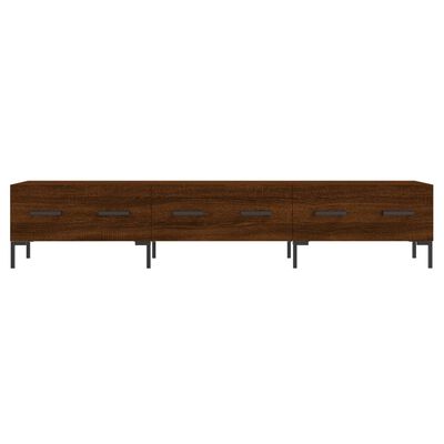 vidaXL Tv-meubel 150x36x30 cm bewerkt hout bruin eikenkleur