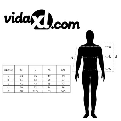 vidaXL Herentrui met V-hals XL grijs