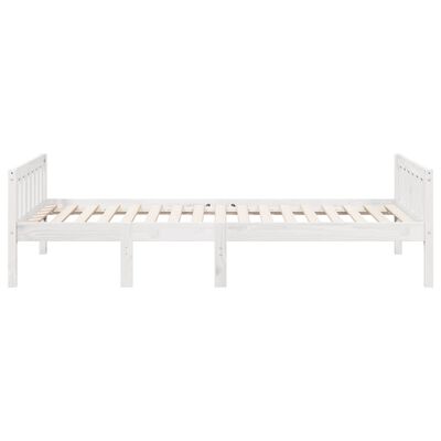 vidaXL Kinderbed zonder matras massief grenenhout wit 75x190 cm