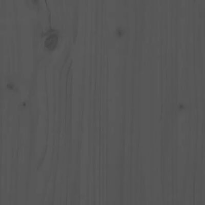 vidaXL Schoenenkast 110x34x52 cm massief grenenhout grijs