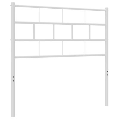 vidaXL Hoofdbord 100 cm metaal wit