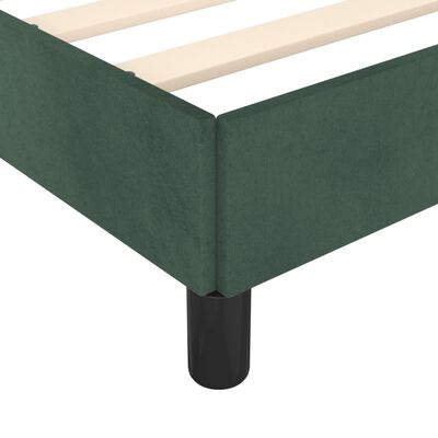 vidaXL Bedframe met hoofdbord fluweel donkergroen 120x190 cm