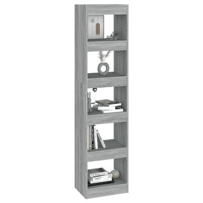 vidaXL Boekenkast/kamerscherm 40x30x166 cm grijs sonoma eikenkleurig