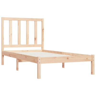 vidaXL Bedframe massief grenenhout 90x200 cm