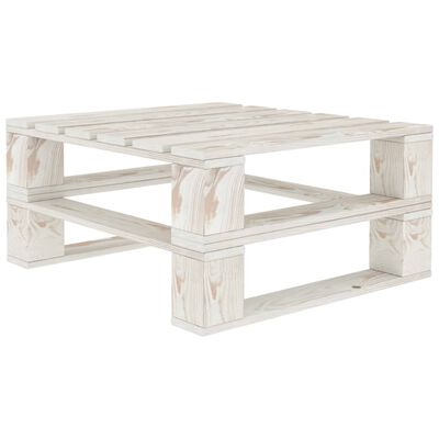 vidaXL 6-delige Loungeset pallet hout wit