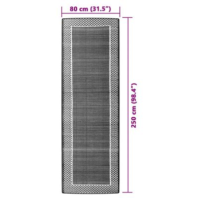 vidaXL Buitenkleed 80x250 cm polypropeen groen