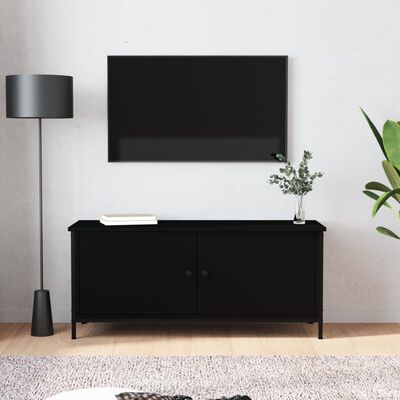 vidaXL Tv-meubel 102x35x45 cm bewerkt hout zwart