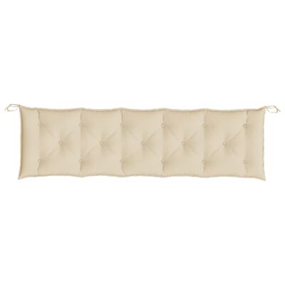 vidaXL Tuinbankkussen 180x(50+50)x7 cm oxford stof beige