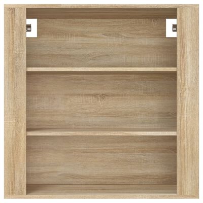 vidaXL Wandkast 80x33x80 cm bewerkt hout sonoma eikenkleurig