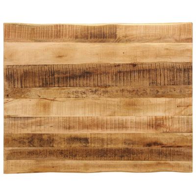 vidaXL Tafelblad met natuurlijke rand 90x80x2,5 cm massief mangohout