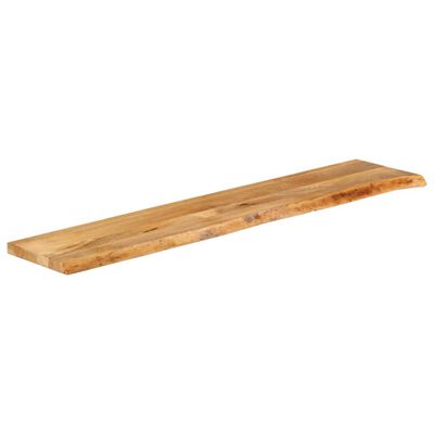 vidaXL Tafelblad met natuurlijke rand 140x40x3,8 cm massief mangohout