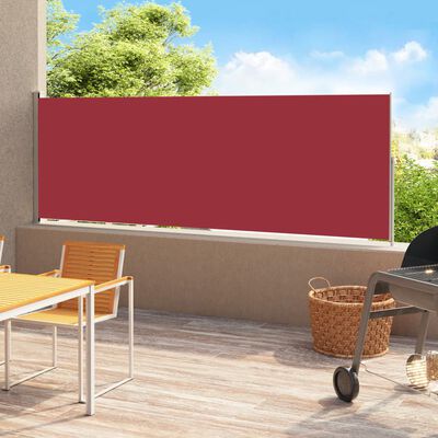 vidaXL Tuinscherm uittrekbaar 200x500 cm rood