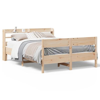 vidaXL Bedframe zonder matras massief grenenhout 150x200 cm