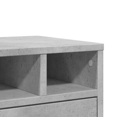 vidaXL Printerkastje 40x32x22,5 cm bewerkt hout betongrijs