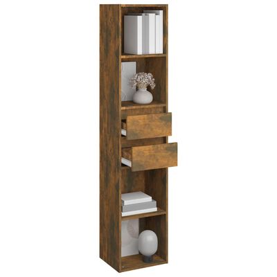 vidaXL Boekenkast 36x30x171 cm bewerkt hout gerookt eikenkleurig