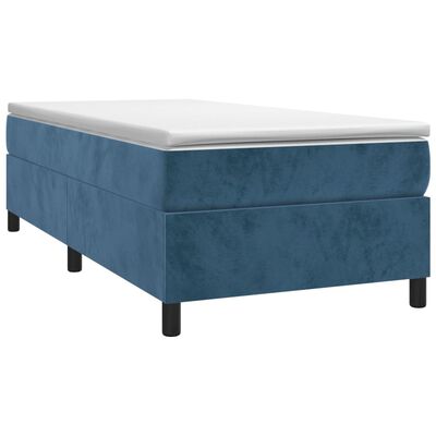 vidaXL Bedframe fluweel donkerblauw 80x200 cm