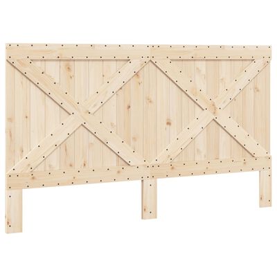 vidaXL Bedframe met hoofdbord massief grenenhout 200x200 cm