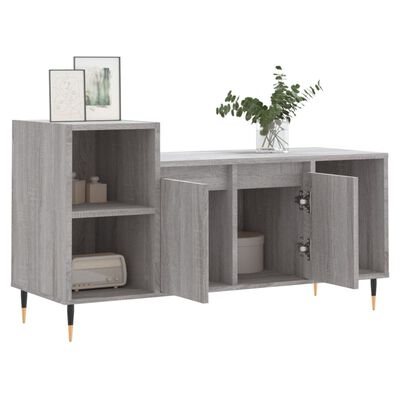 vidaXL Tv-meubel 100x35x55 cm bewerkt hout grijs sonoma eikenkleurig