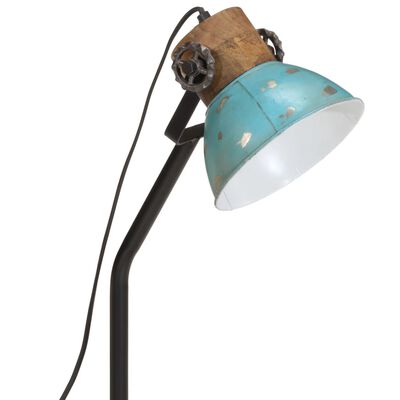 vidaXL Bureaulamp 25 W E27 18x18x60 cm verweerd blauw