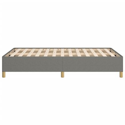 vidaXL Bedframe stof donkergrijs 120x190 cm