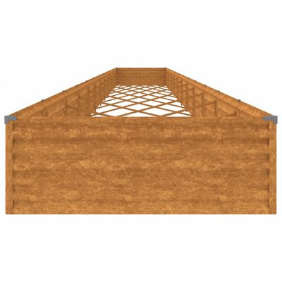 vidaXL Plantenbak verhoogd 1150x100x36 cm cortenstaal