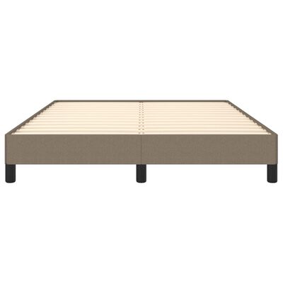 vidaXL Bedframe zonder matras stof taupe 140x190 cm