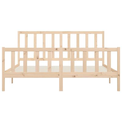 vidaXL Bedframe massief hout 200x200 cm