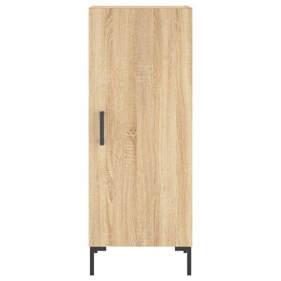 vidaXL Dressoir 34,5x34x90 cm bewerkt hout sonoma eiken