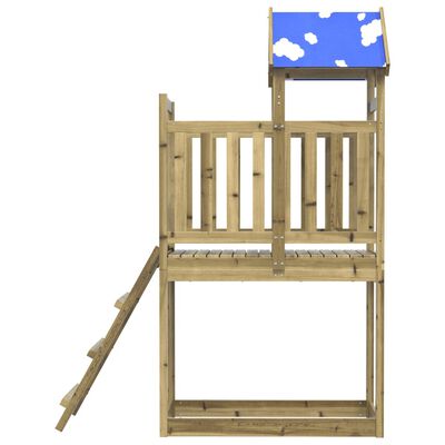 vidaXL Speeltoren ladder 110,5x52,5x215 cm geïmpregneerd grenenhout